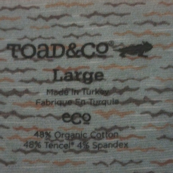 Toad&Co Women's L Seafoam Blue Rosemarie Dress Organic Cotton Midi Boho Dress - Picture 7 of 8